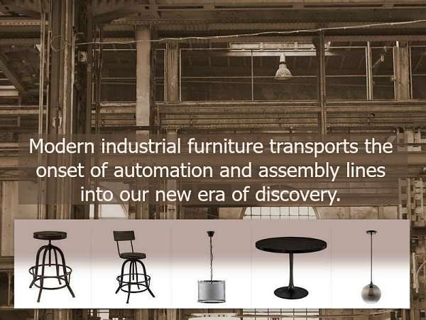 Ipari ihletésű bútorok