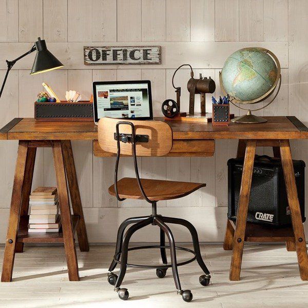Ipari stílusú irodai íróasztal