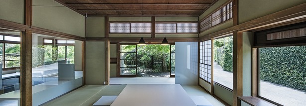 Japán ház belsőépítészet modern