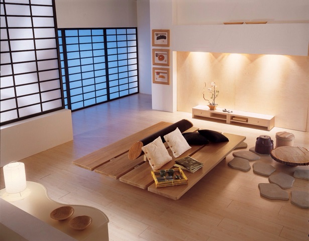 Japán minimalista hálószoba