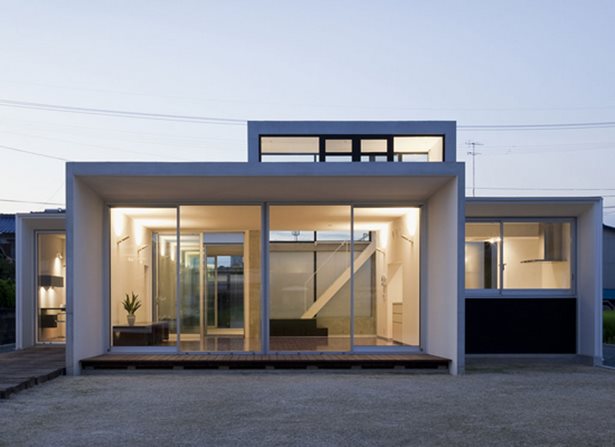 Japán minimalista háztervezés