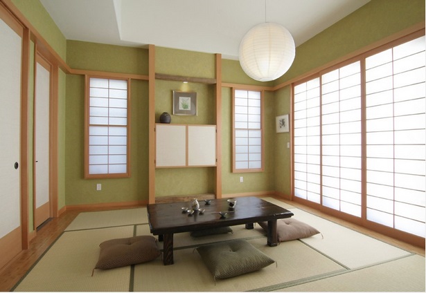 Japán stílusú ház belső
