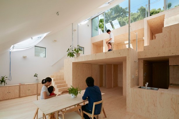 Modern japán ház belső