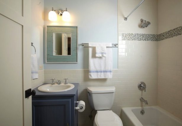 Kis fürdőszoba tervez otthon
