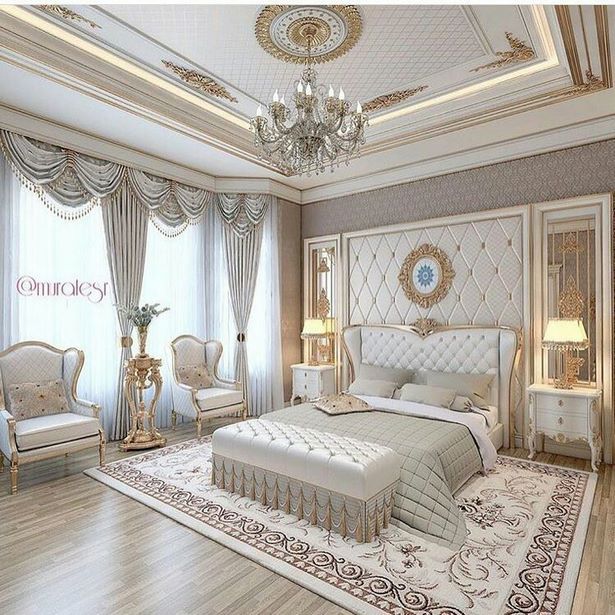 Gyönyörű ágy dekoráció