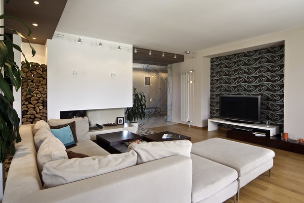 Modern ház nappali belső minták