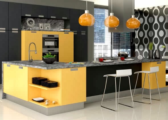 Modern konyha belsőépítészeti fotók