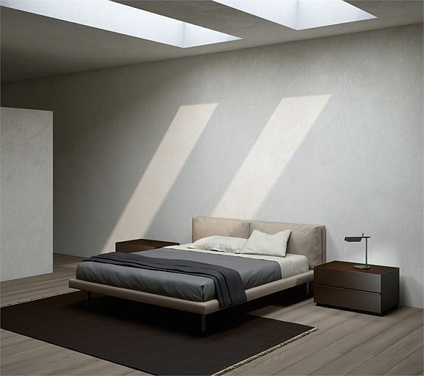 Új stílusú hálószoba ágy tervezés