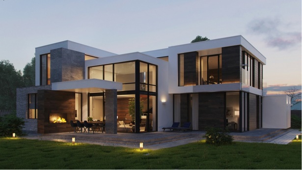 Modern külső ház minták