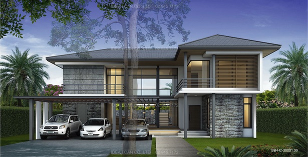 Modern trópusi ház design