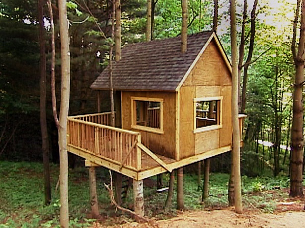 Egyszerű fa ház minták
