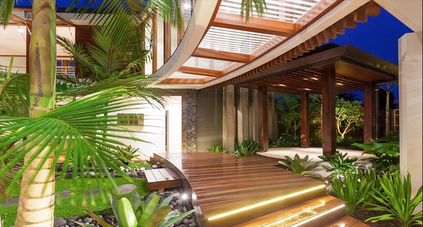 Trópusi ház minták