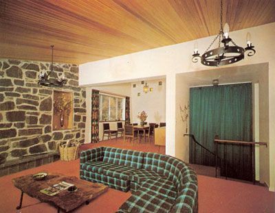 70-es évek stílusú ház belső