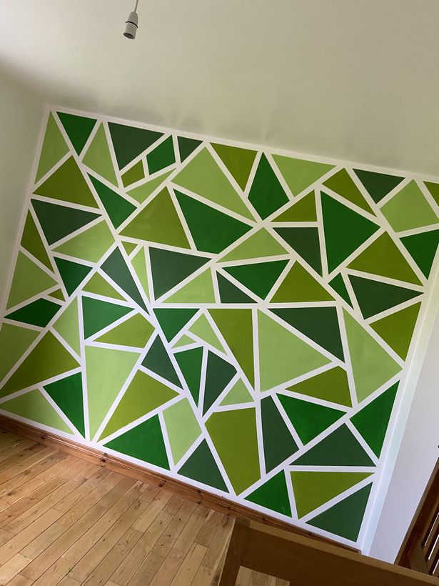 Zöld falfesték tervezés