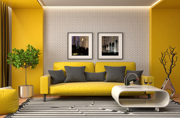 Modern nappali színek