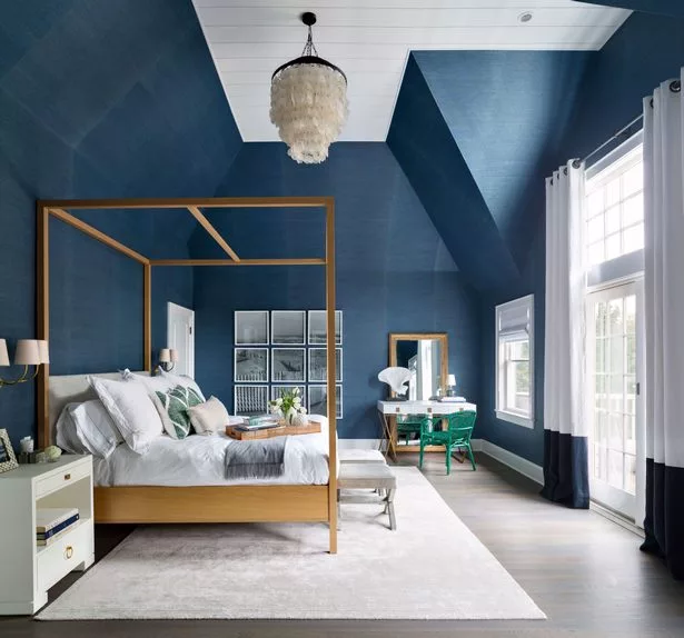 Kék hálószoba belső