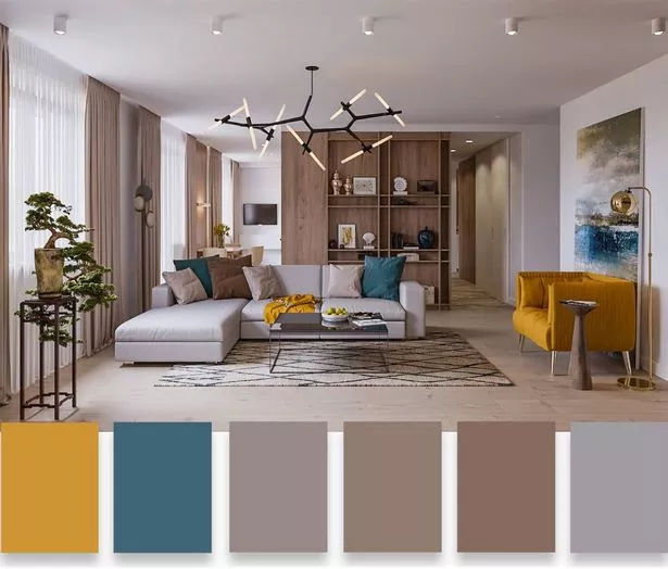 A szoba kialakításának színe