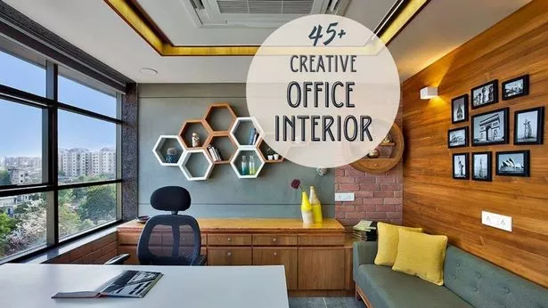 Kreatív kis irodai belsőépítészet