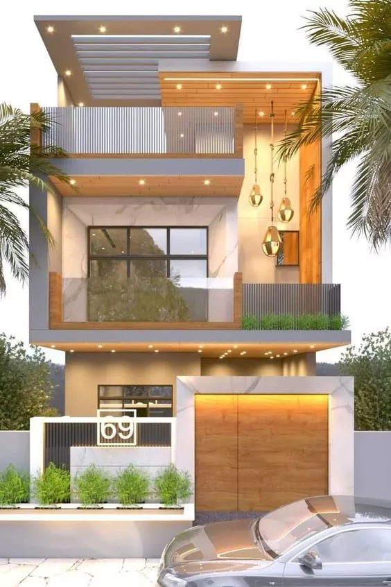 Duplex otthoni magassági tervezési fotók