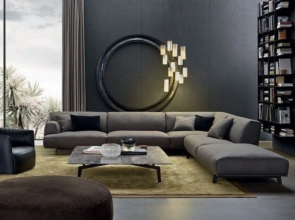 Modern nappali ötletek szürke kanapéval