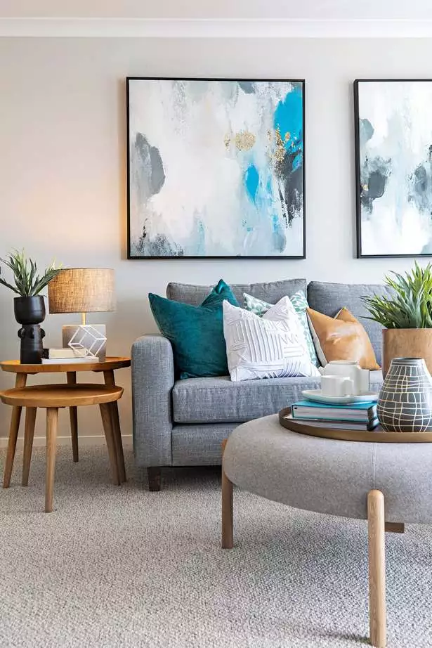 Modern nappali ötletek szürke kanapéval