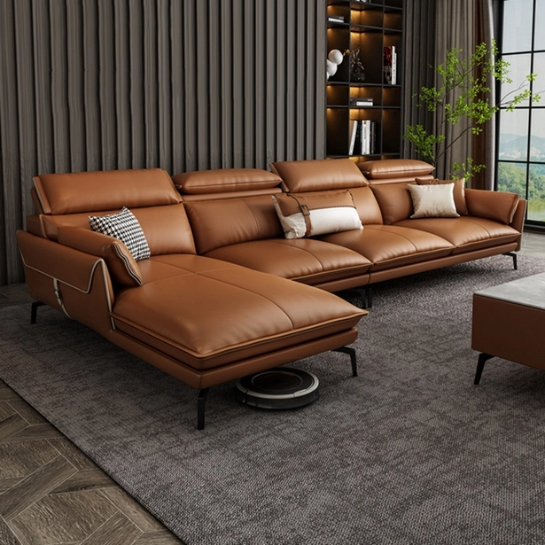 Modern nappali bőr kanapé