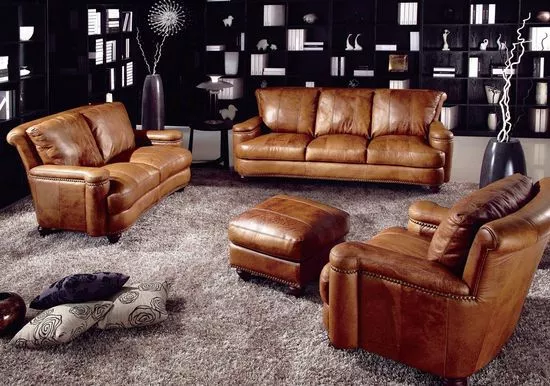 Modern nappali bőr kanapé