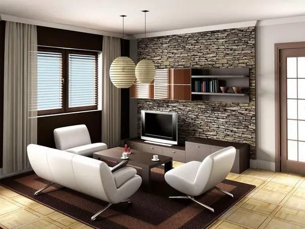 Modern kis modern nappali kialakítás