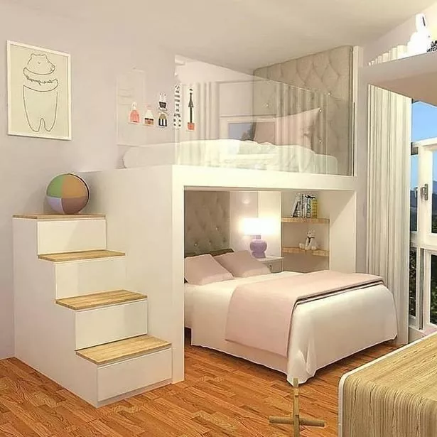 Kis szoba egyszerű belsőépítészet