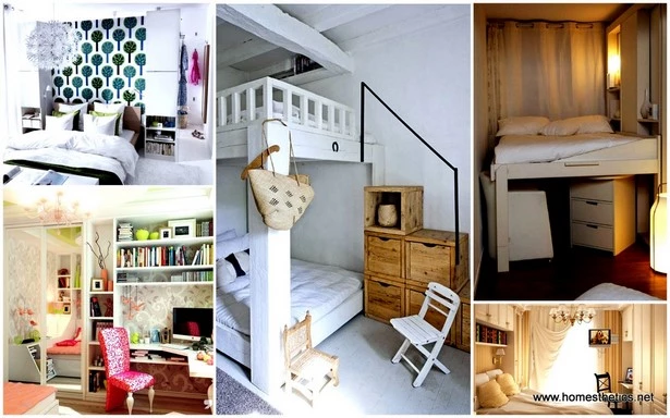 Kis szoba egyszerű belsőépítészet