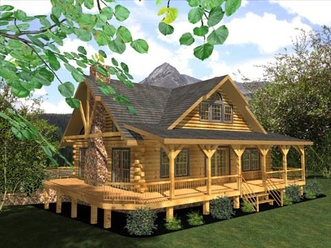 Log kabin otthoni minták