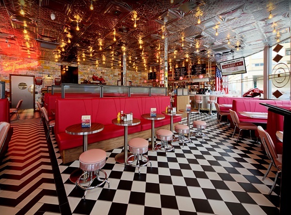 American diner interior design