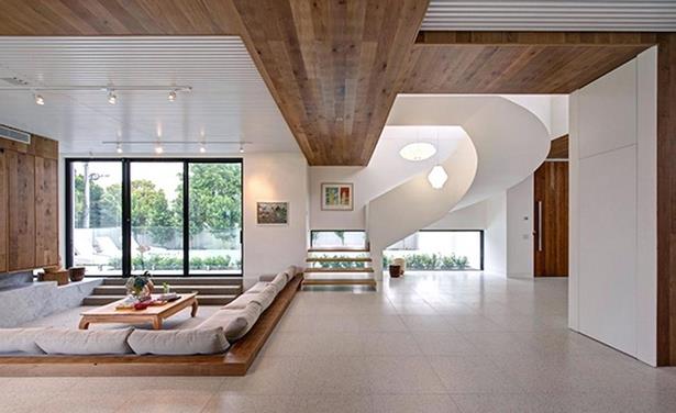 Modern otthoni nappali tervezés