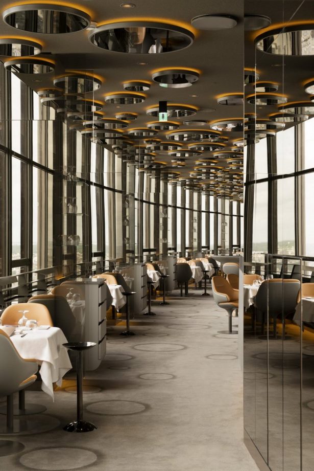 Modern étterem belsőépítészeti ötletek