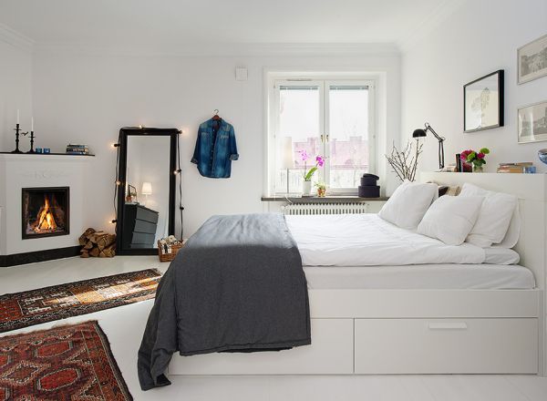 Modern skandináv hálószoba