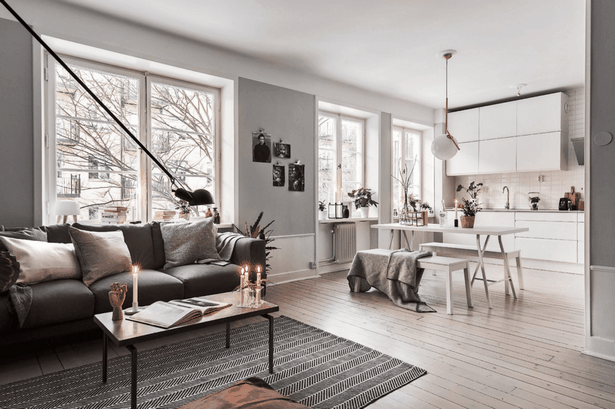 Skandináv design lakás