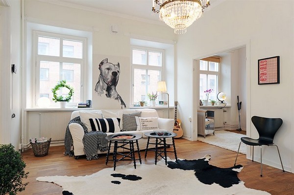 Skandináv design szoba