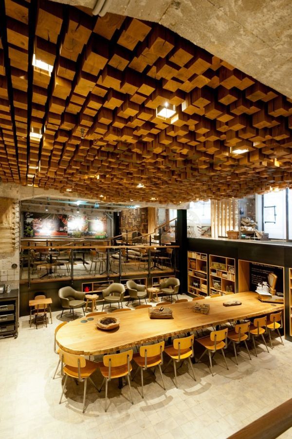 Fa étterem belsőépítészet