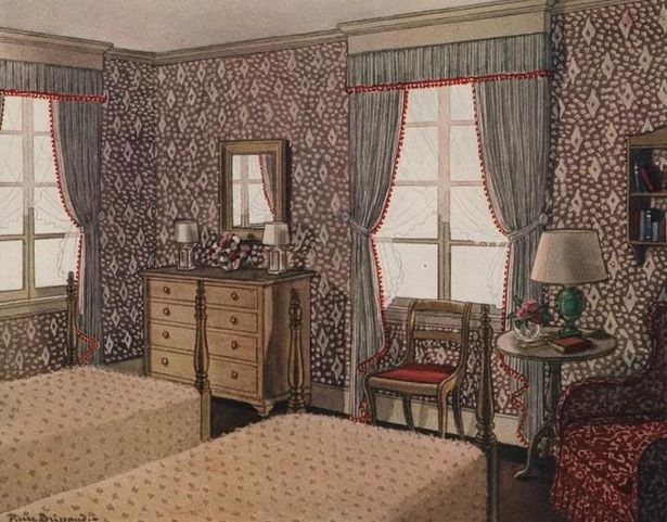 1930 díszítő stílusú hálószoba