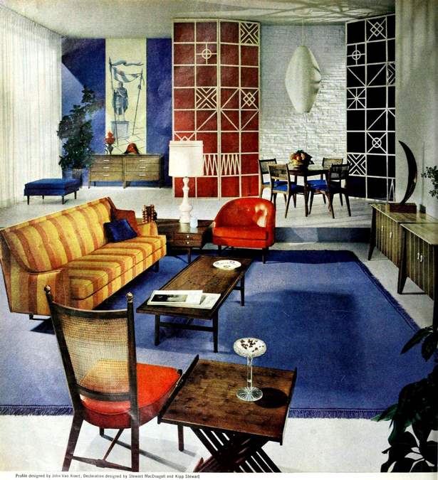 1950-es évek otthoni belső tere