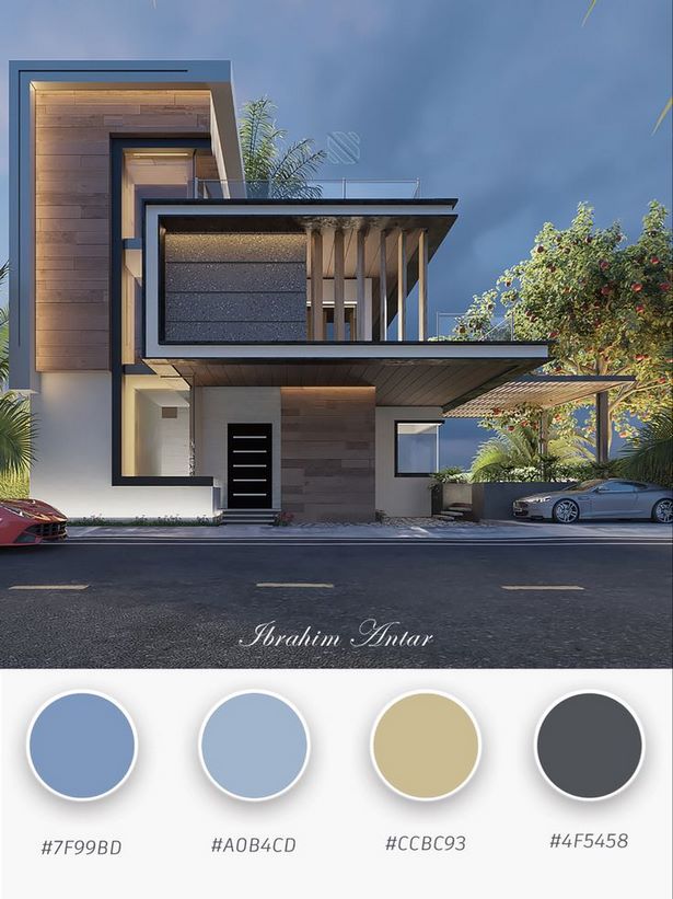 Modern ház színes ötletek