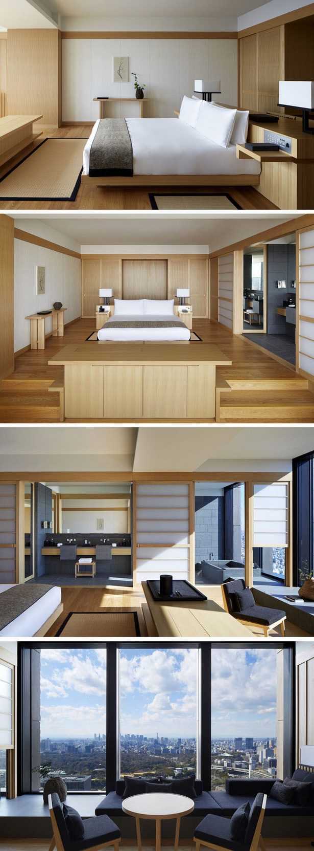 Modern japán ház belsőépítészet