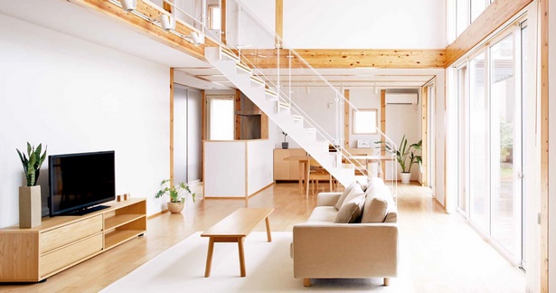 Modern japán ház belsőépítészet