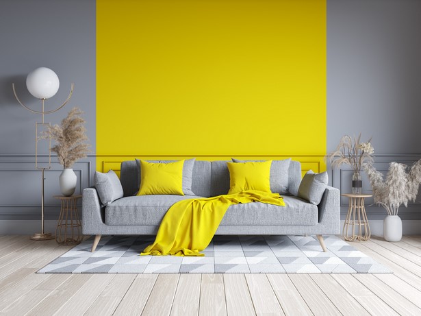 Modern falfestési ötletek a nappali számára