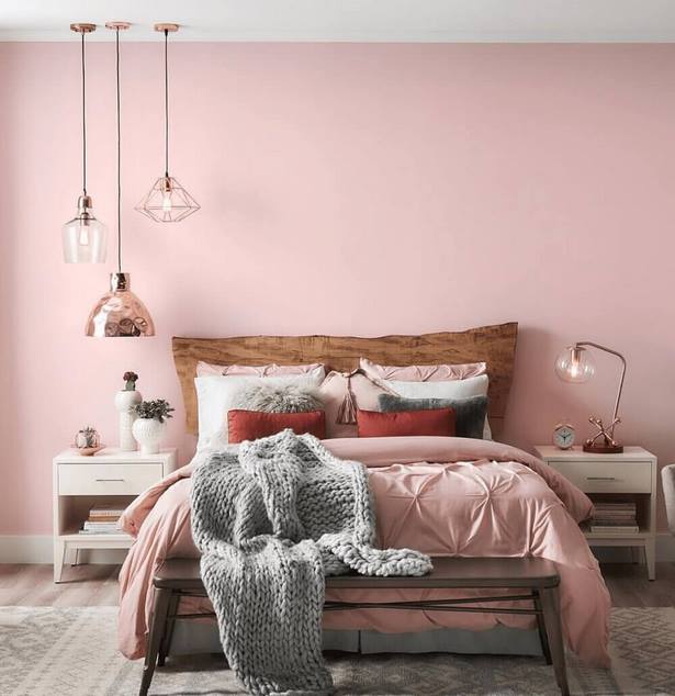Rózsaszín fal szoba ötletek