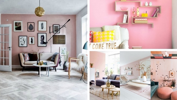 Rózsaszín fal szoba ötletek