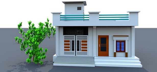 Egyszerű ház tervezés belül és kívül