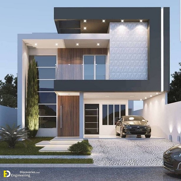 Egyszerű modern ház design belül
