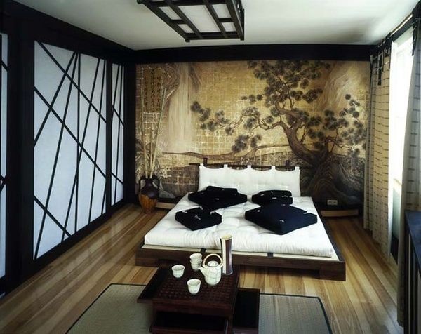 Ázsiai ihletésű hálószoba