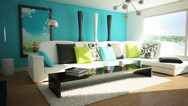 Otthoni díszítő ötletek Nappali színek
